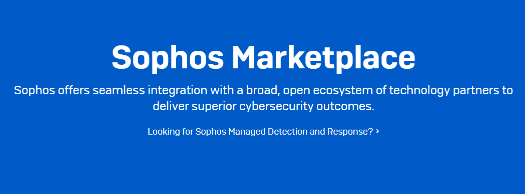 sophos marketplace