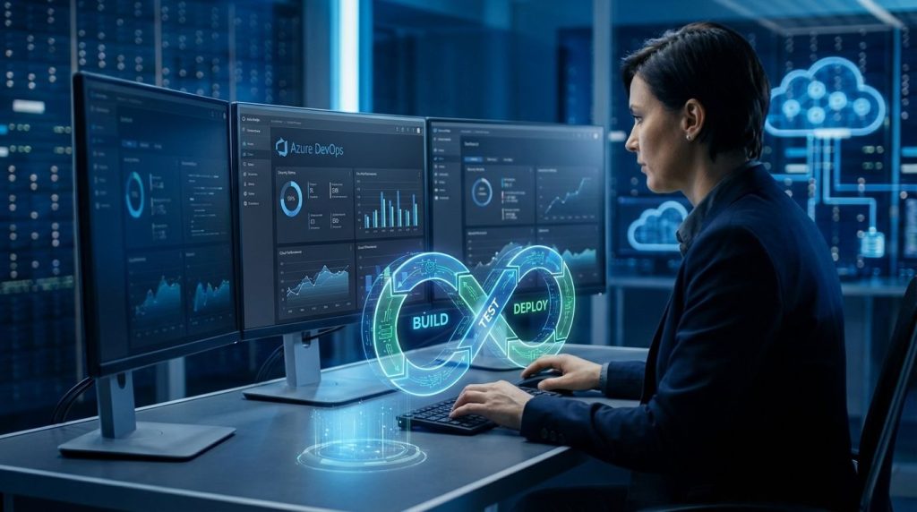 Azure DevOps w praktyce jak usprawnic, zabezpieczyc i skalowac proces wytwarzania oprogramowania Azure DevOps w praktyce jak usprawnic, zabezpieczyc i skalowac proces wytwarzania oprogramowania